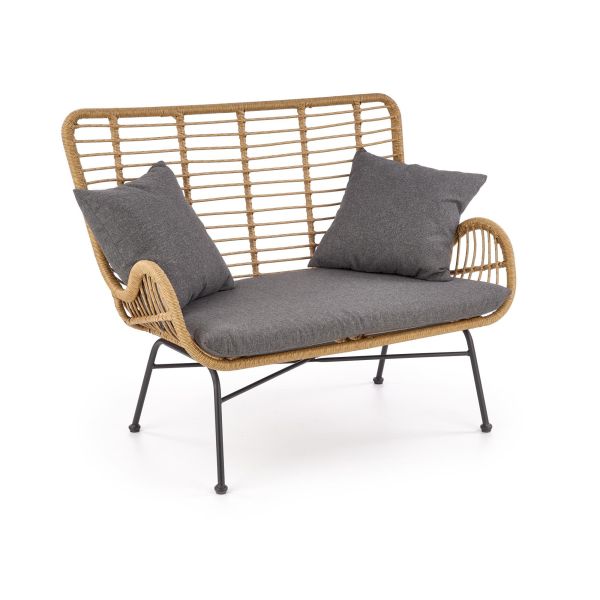 IKARO XL sofa naturalny-popiel (1p=2szt)