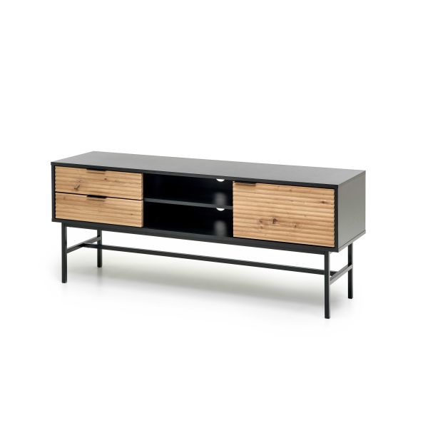 MURANO RTV-1 stolik RTV dąb artisan/czarny (1p=1szt)