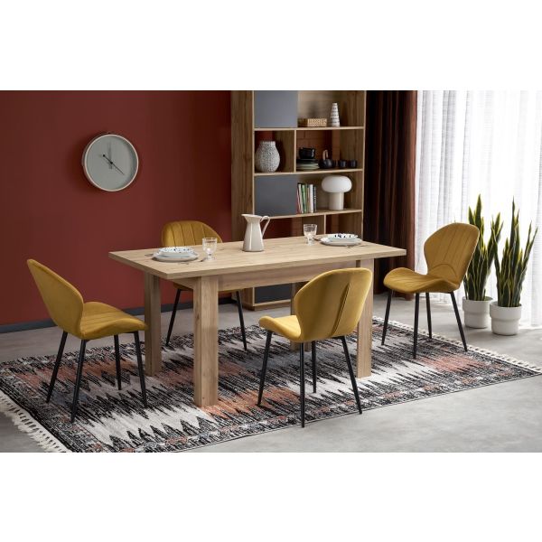 BAGIO stół rozkładany 120-160/80 cm dąb artisan
