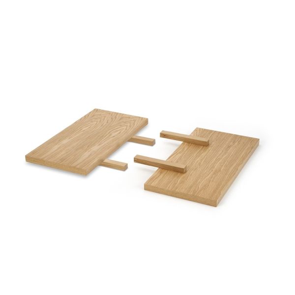 MASSIVE 2 przedłużki 45x90 cm komplet dąb naturalny (1p=1kpl)