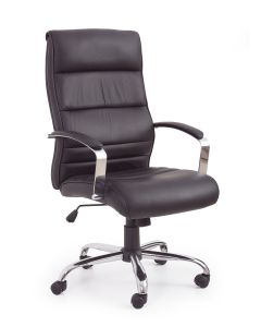 TEKSAS fotel gabinetowy czarny - skóra