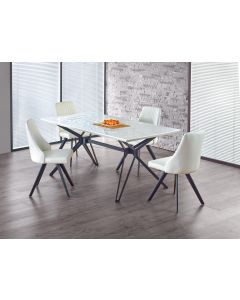 PASCAL stół biało - czarny (2p=1szt)