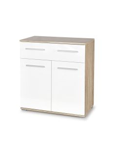 LIMA KM-1 komoda dąb sonoma / biały (1p=1szt)