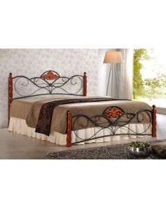 VALENTINA łóżko 160 cm czereśnia ant./czarny (3p=1szt)