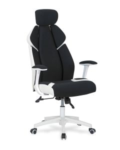 CHRONO fotel gabinetowy biało-czarny