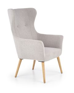 COTTO fotel wypoczynkowy jasny popiel