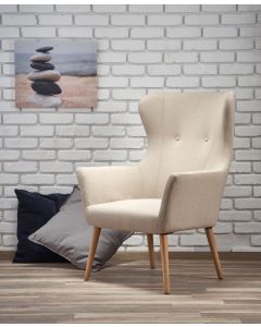 COTTO fotel wypoczynkowy beżowy