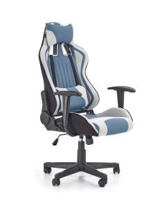 CAYMAN fotel gabinetowy jasny popiel-turkusowy