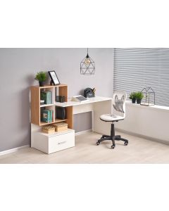 GROSSO biurko dąb złoty / biały (2p=1szt)