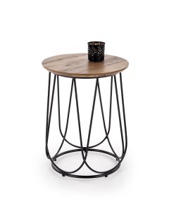 NUBIRA S ława stelaż - czarny, blat - orzechowy (1p=1szt)