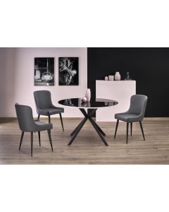 AVELAR blat - czarny / biały, stelaż - czarny (2p=1szt)