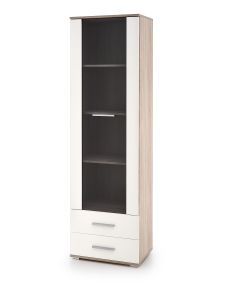 LIMA W-1 witryna biały / sonoma (2p=1szt)