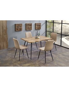 LARSON stół, blat - naturalny, nogi - czarny (2p=1szt)