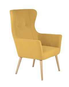 COTTO fotel wypoczynkowy musztardowy