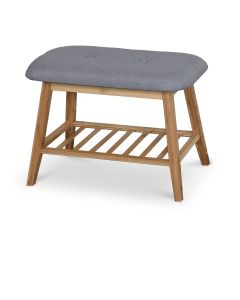 ST14 ławka / stojak na buty bambus - popielaty (1p=1szt)