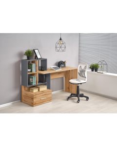 GROSSO biurko dąb wotan / antracyt (2p=1szt)