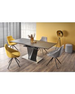 SALVADOR stół rozkładany blat - ciemny popiel, nogi - ciemny popiel (3p=1szt)