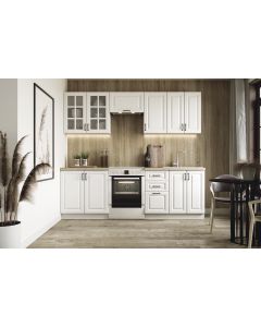 ELIZABETH 240 kuchnia zestaw korpus: biały, front: biały mat (10p=1kpl)