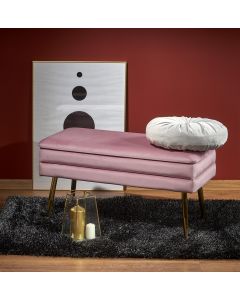 VELVA ławka różowy/złoty (1p=1szt)
