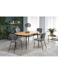 JACKSON stół, blat - dąb złoty, noga - czarny (2p=1szt)