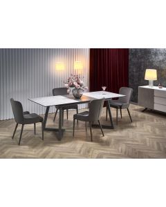TIZIANO stół rozkładany, blat - jasny popiel / ciemny popiel, nogi - ciemny popiel (2p=1szt)