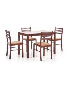 NEW STARTER 2 zestaw stół + 4 krzesła espresso (1p=1kpl)