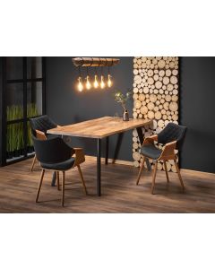 DICKSON stół rozkładany 120-180/80 cm, blat - naturalny, nogi - czarny (2p=1szt)