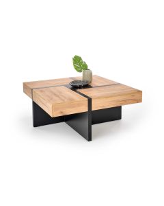 SEVILLA ława blat: dąb craft, nogi: czarny (3p=1szt)