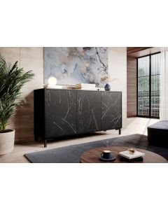 MARMO komoda KOM150/3D czarny