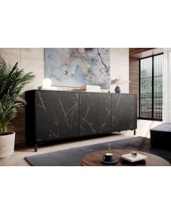 MARMO komoda KOM200/3D czarny