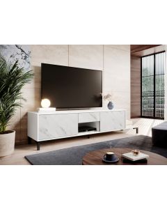 MARMO szafka RTV2D1S1K biały