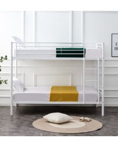 BUNKY łóżko piętrowe / opcja dwóch łóżek pojedynczych 90, biały (2p=1szt)