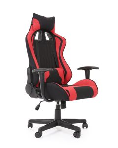 CAYMAN fotel gabinetowy czerwony / czarny