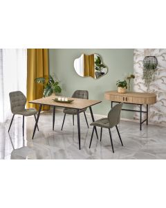 BERTO stół blat - naturalny, noga - czarny (2p=1szt)