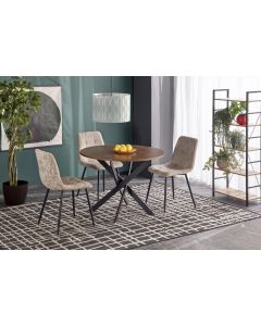 EDGAR stół, blat - orzechowy, nogi - czarny (2p=1szt)