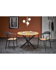 EDGAR stół, blat - dąb złoty, nogi - czarny (2p=1szt)