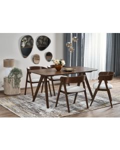 MIGUEL stół, blat - orzechowy, noga - orzechowy (1p=1szt)