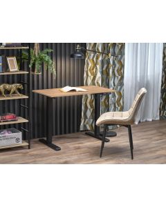 B53 biurko biurko z funkcją regulacji wysokości, dąb artisan / czarny (2p=1szt)