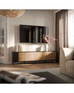 MERCI szafka RTV 200 czarny/artisan