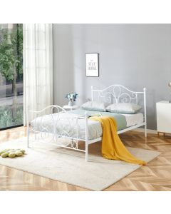PANAMA 140 cm łóżko metalowe biały (2p=1szt)