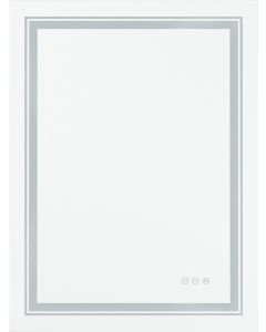 VERO lustro ścienne łazienkowe, srebrny (1p=1szt)