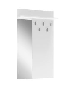 LIMA PR-1 wieszak z lustrem biały (1p=1szt)