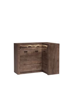 INDIANAPOLIS komoda narożna KATALOGOWA I15 ciemny jesion