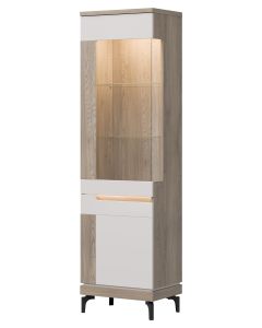 ASTON AN05 DĄB CREMONA/KASZMIR WITRYNA L  KPL