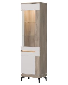 ASTON AN06 DĄB CREMONA/KASZMIR WITRYNA P  P KPL