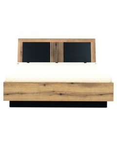 ARIS AS14/140 DĄB E/CZARNY ŁOŻE 140 z poj. KPL