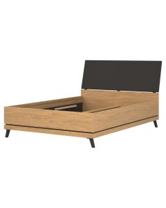 ATE AT15/140 DĄB KAMIENNY/CZARNY ŁOŻE 140 bez ste