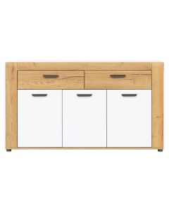 BESTO BT03 DĄB E/BIAŁ POŁYSK KOMODA KPL