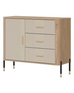 DANTE DT03 DĄB CREMONA T/KASZMIR MAT KOMODA KPL