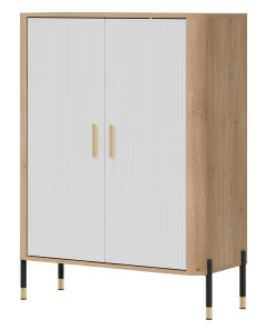 DANTE DT11 DĄB CREMONA T/BIAŁY MAT SZAFKA KPL